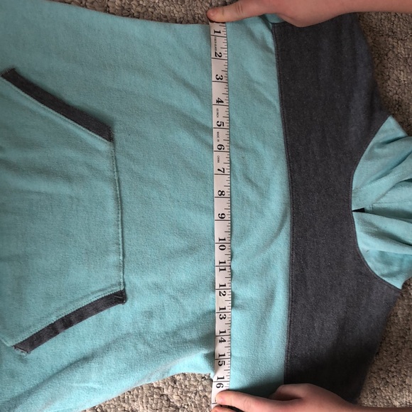 Blue grey hoodie with front pockets SO girls 12 - Picture 6 of 9
